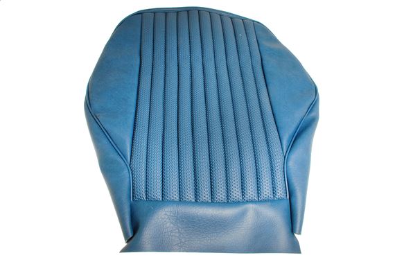 Triumph Stag Front Seat Base Cover - Mk2 - LH - Blue (Basketweave) - RS1322SBLUE ORIG TYP